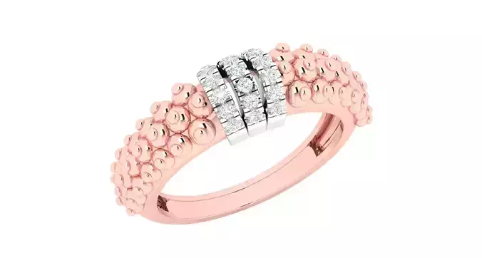 Women Diamond Rings 3dm stl render-1 details