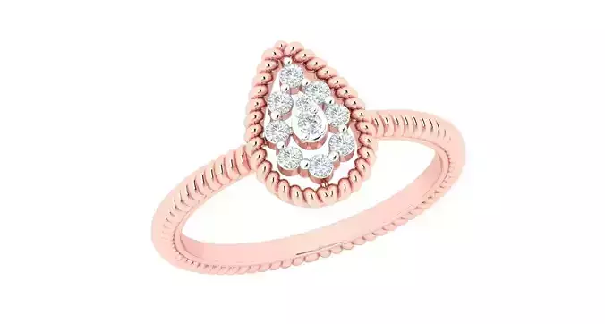 Women Diamond Rings 3dm stl render-1 details