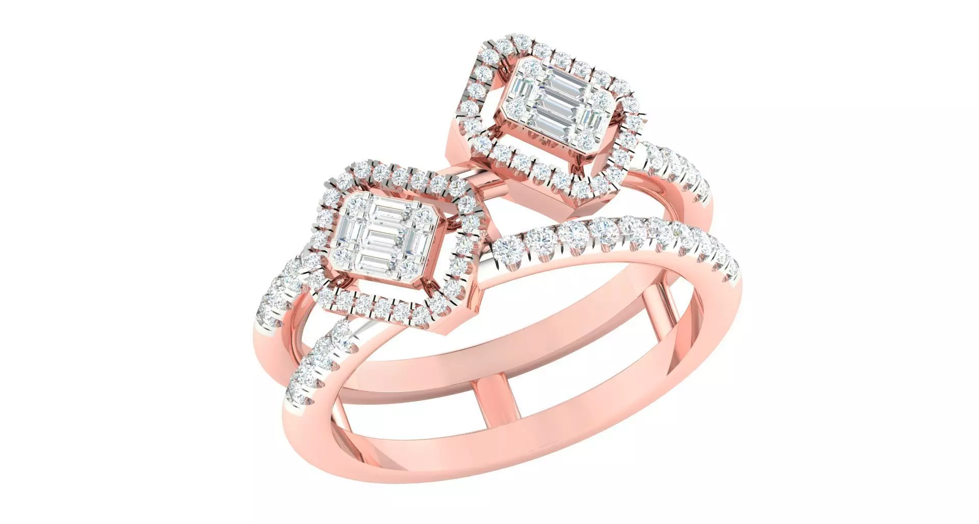 High Jewelry Cocktail Rings 3dm stl render-1 details 3D print model_0