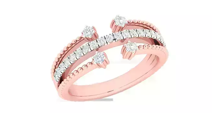 Women Diamond Rings 3dm stl render-1 details