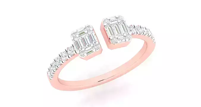 High Jewelry Cocktail Rings 3dm stl render-1 details 3D print model