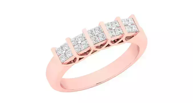 Women Diamond Rings 3dm stl render-1 details