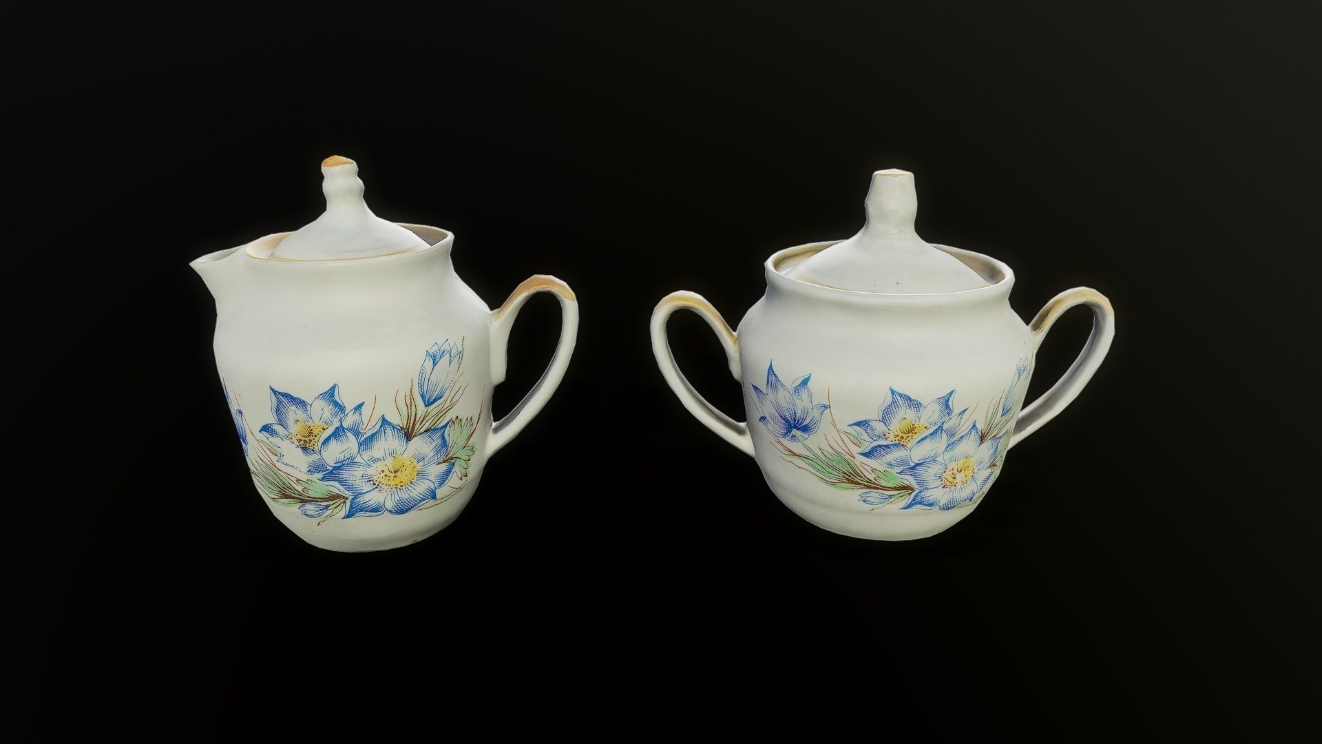 3D Scan Kitchen Service 01 Pack - Props Low-poly 3D model_3