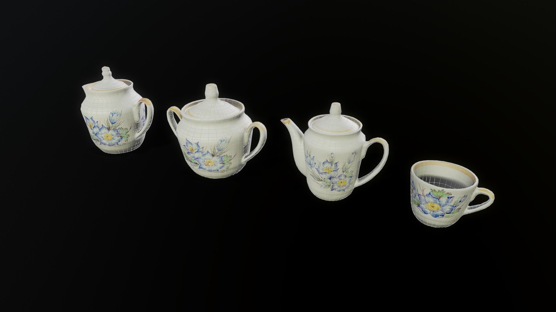 3D Scan Kitchen Service 01 Pack - Props Low-poly 3D model_2