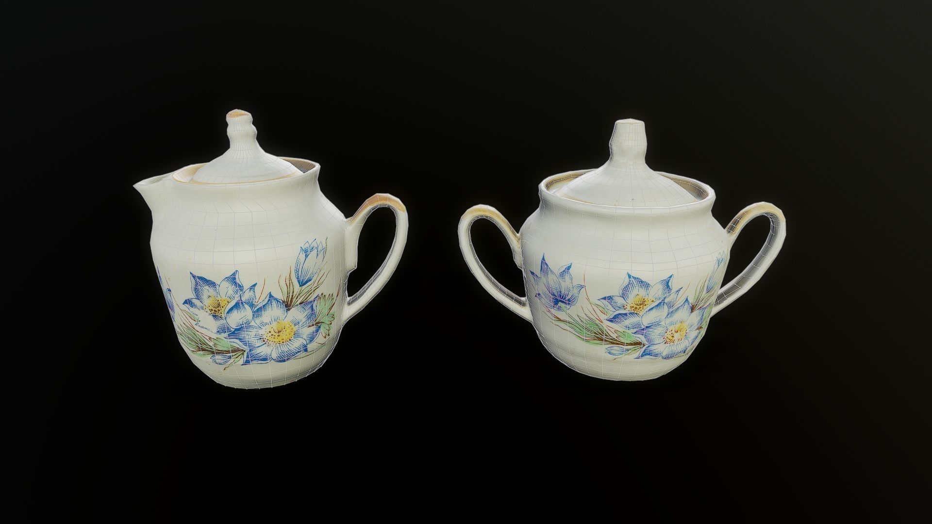 3D Scan Kitchen Service 01 Pack - Props Low-poly 3D model_4