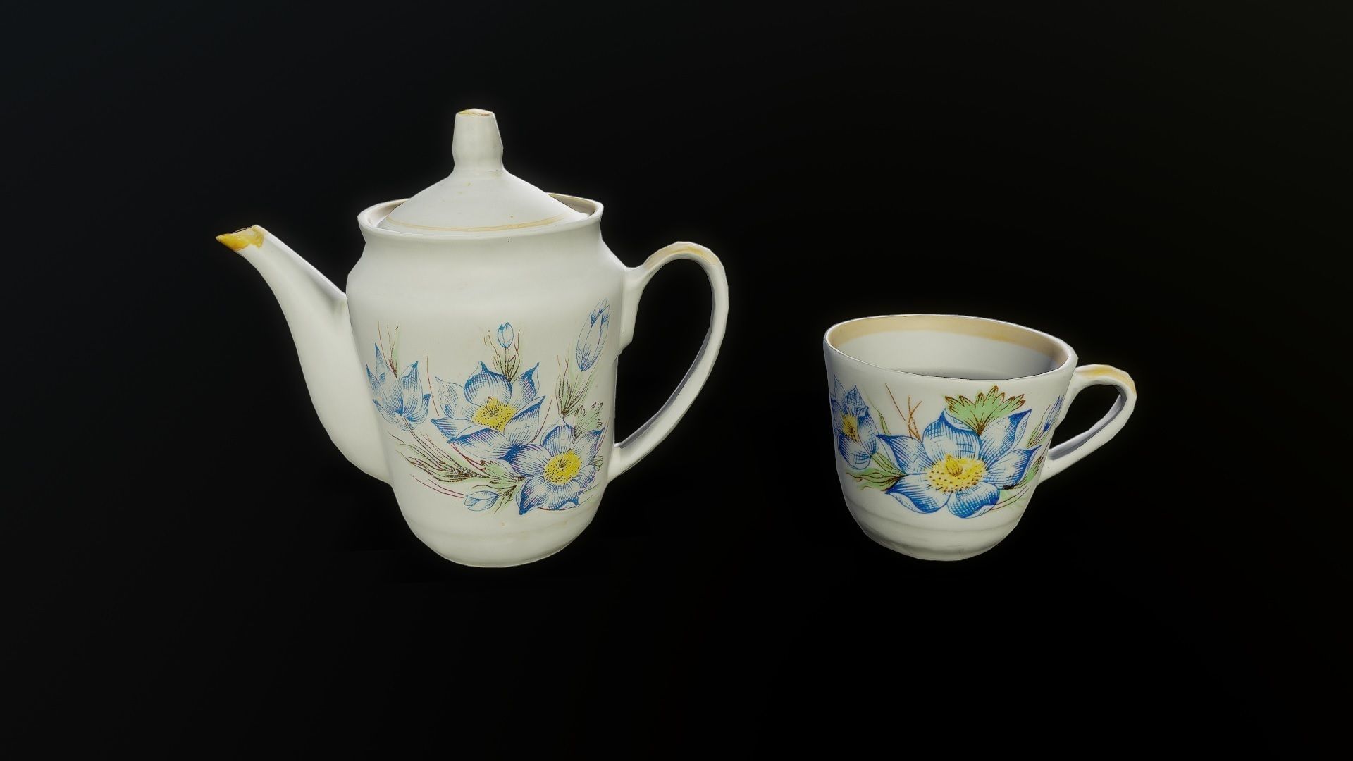 3D Scan Kitchen Service 01 Pack - Props Low-poly 3D model_5