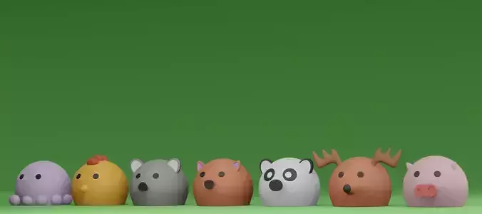 Squish Toys 3D model Collection