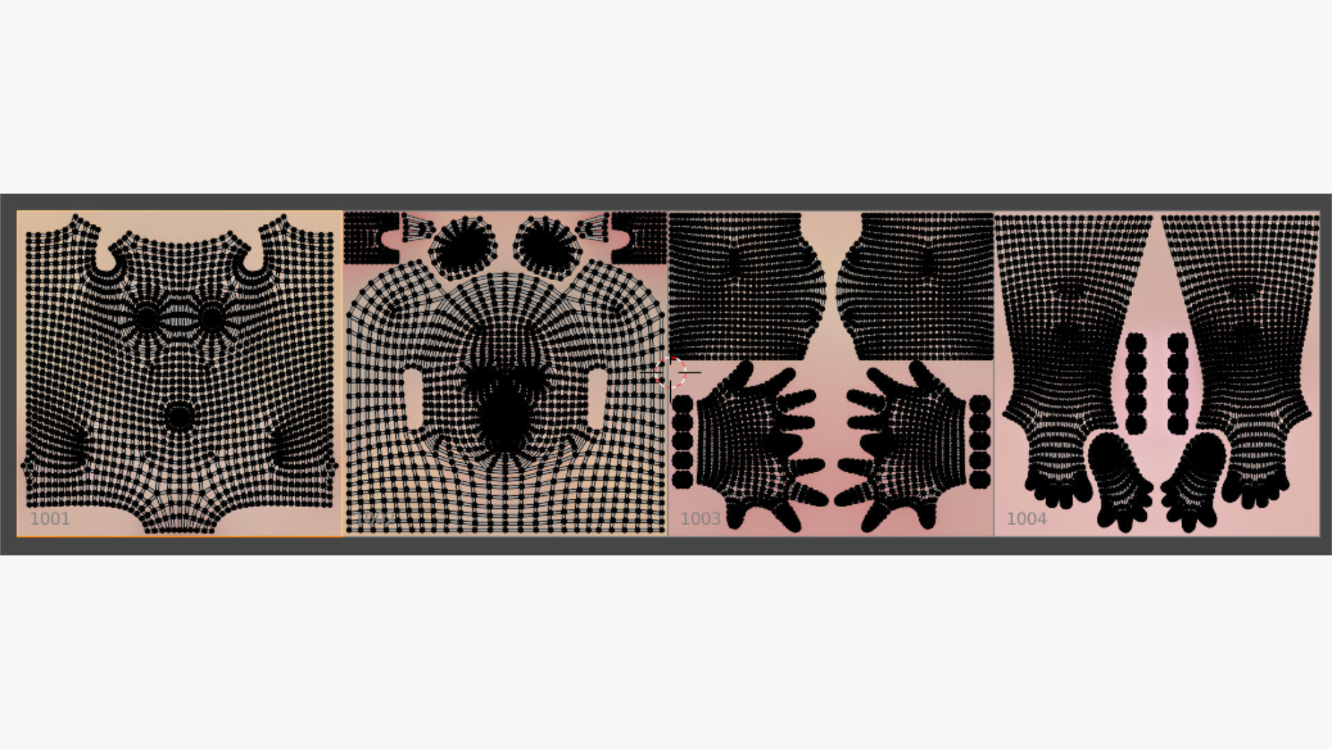 Female woman in bikini Low-poly 3D model_75