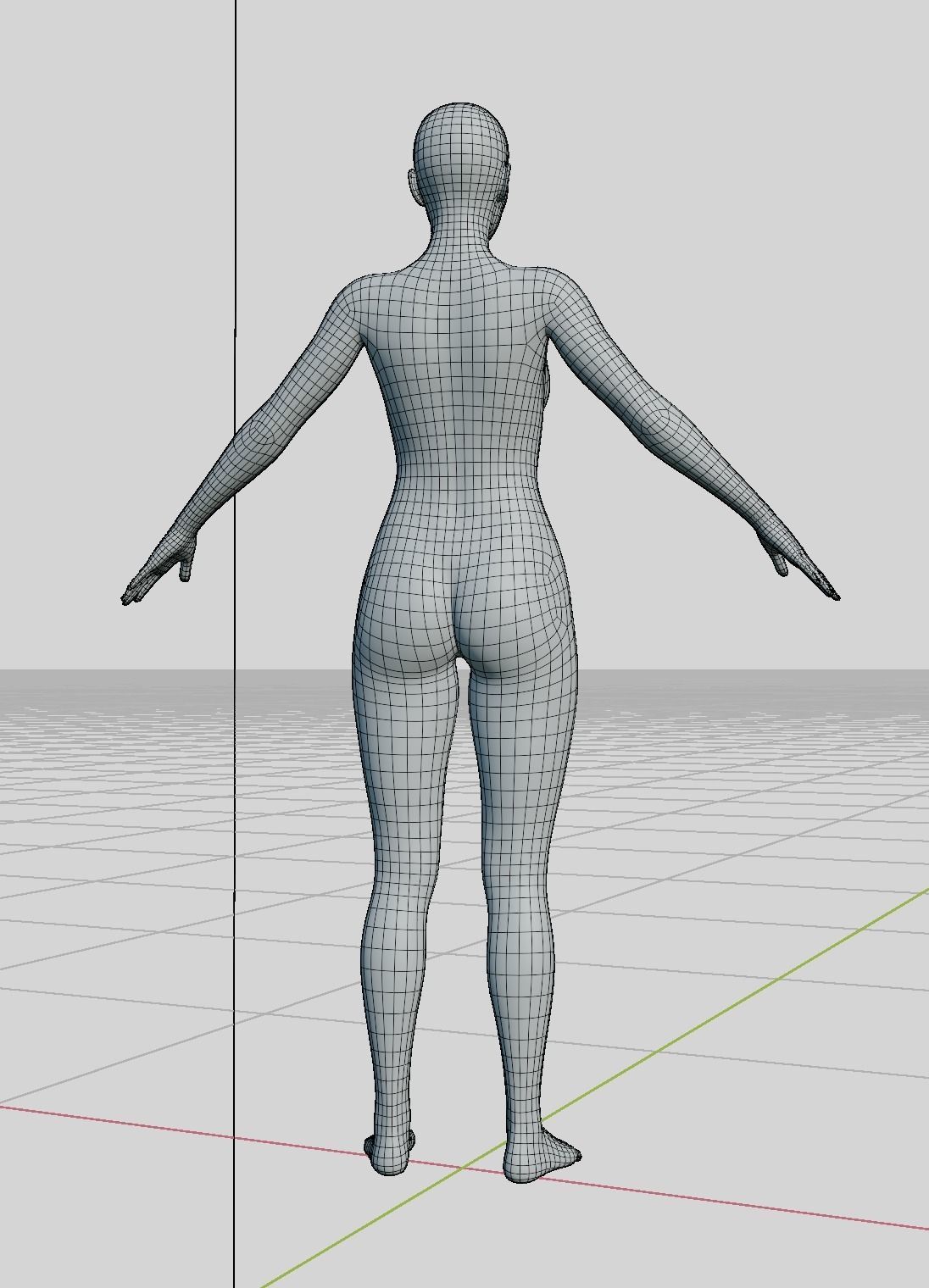 Female woman in bikini Low-poly 3D model_45