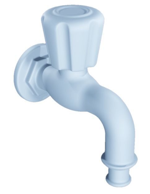 Plastic Water Tap Low-poly 3D model_1