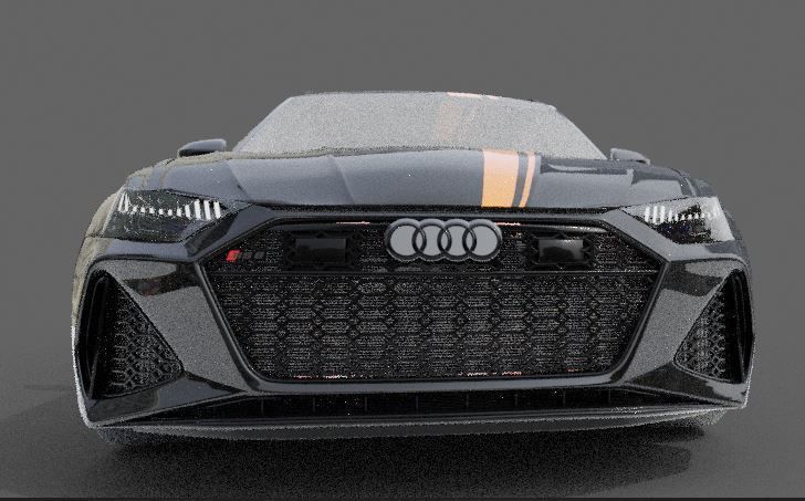 audi rs advant Free low-poly 3D model_1