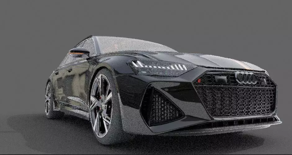 audi rs advant Free low-poly 3D model_0