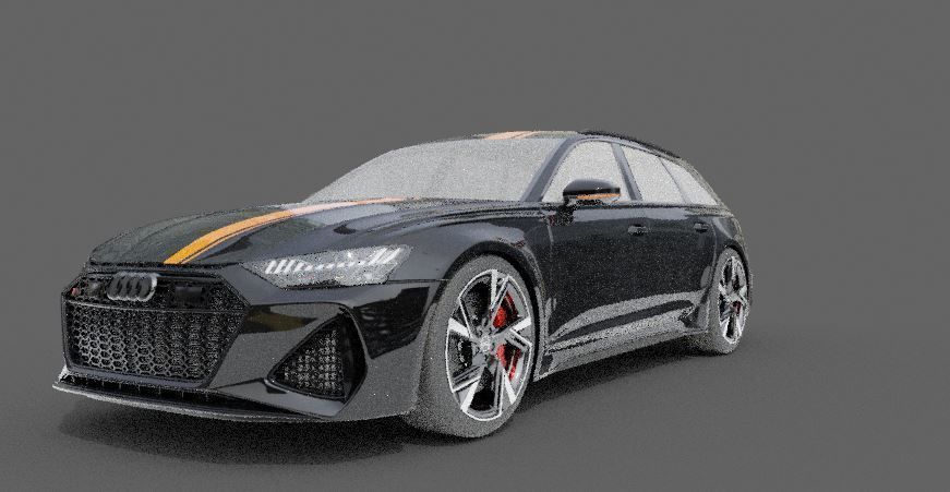 audi rs advant Free low-poly 3D model_2