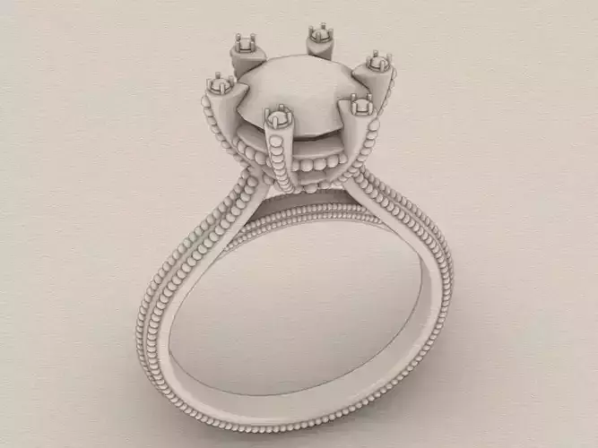 Majestic Cathedral ring 3D print model