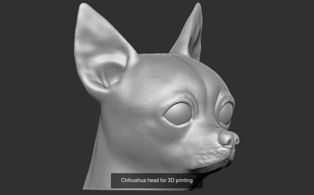 Dog heads collection for 3D printing _15