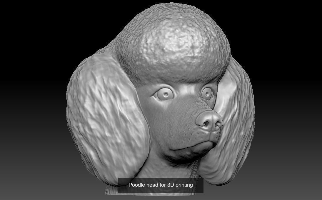 Dog heads collection for 3D printing _14