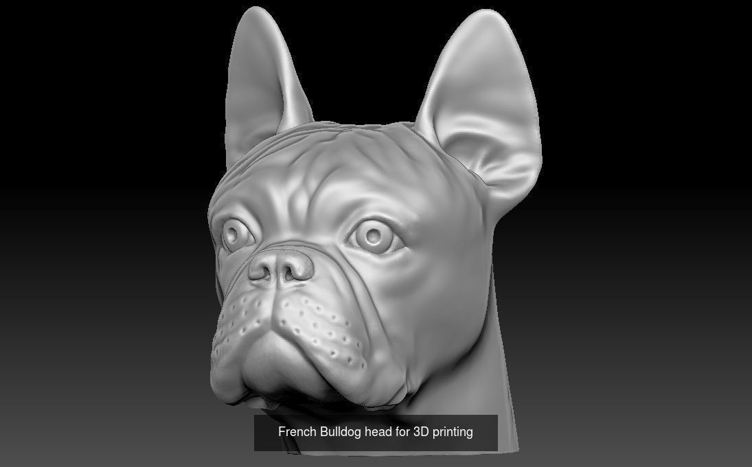 Dog heads collection for 3D printing _6