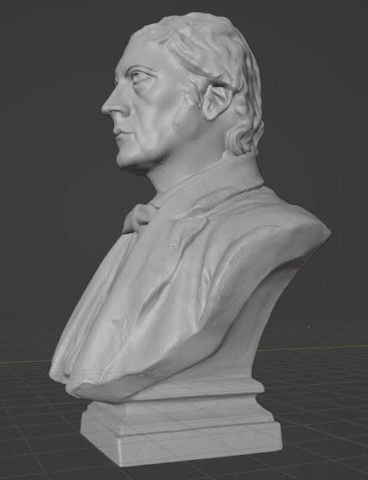 Hegel bust 3D print model_8