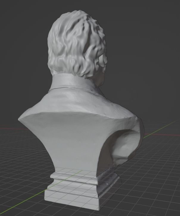 Hegel bust 3D print model_13