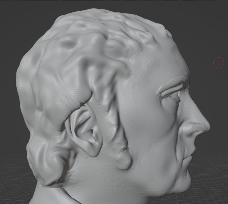 Hegel bust 3D print model_7