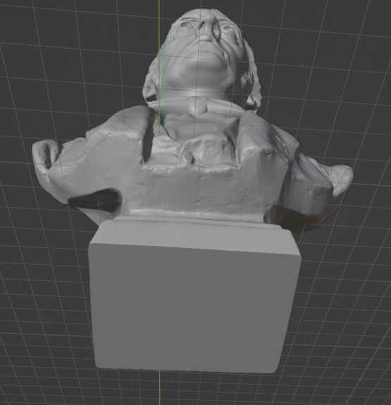Hegel bust 3D print model_3