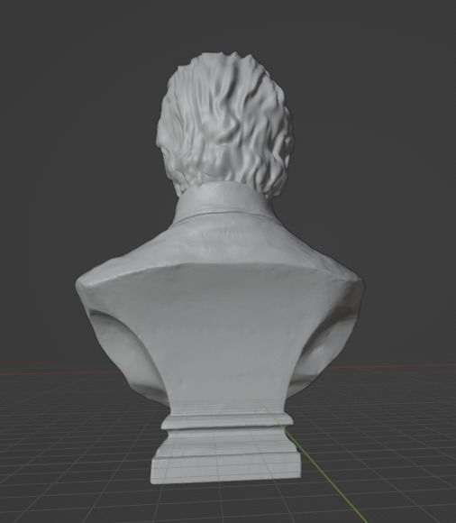Hegel bust 3D print model_2