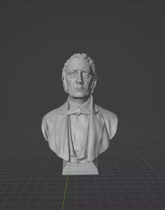 Hegel bust 3D print model_0