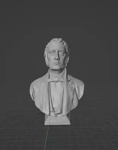 Hegel bust 3D print model