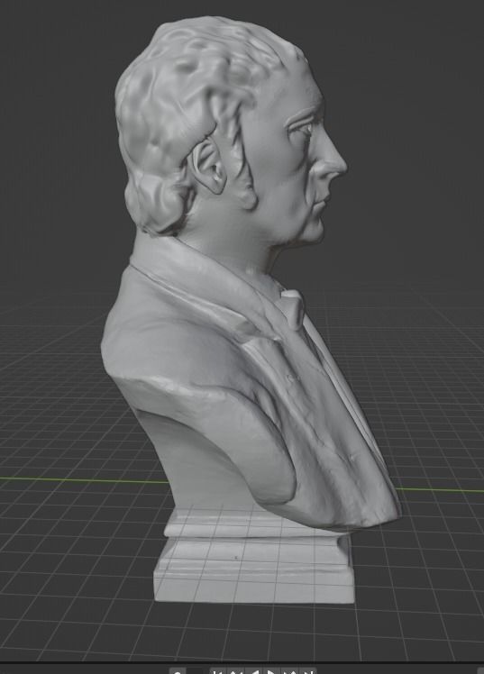 Hegel bust 3D print model_4