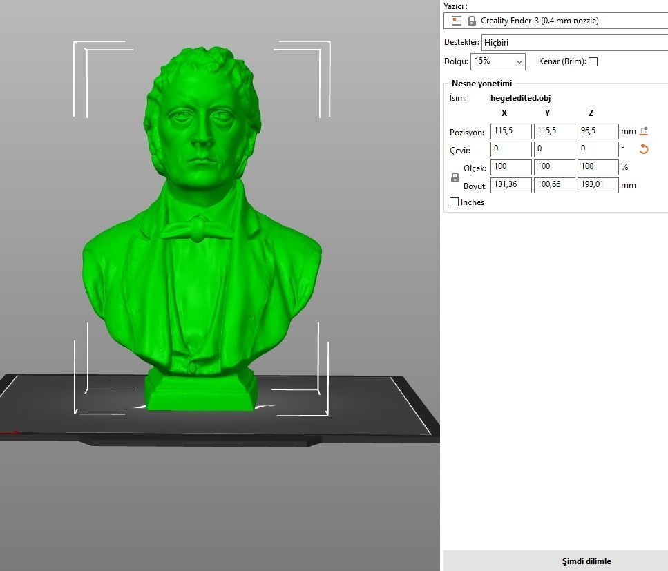 Hegel bust 3D print model_11