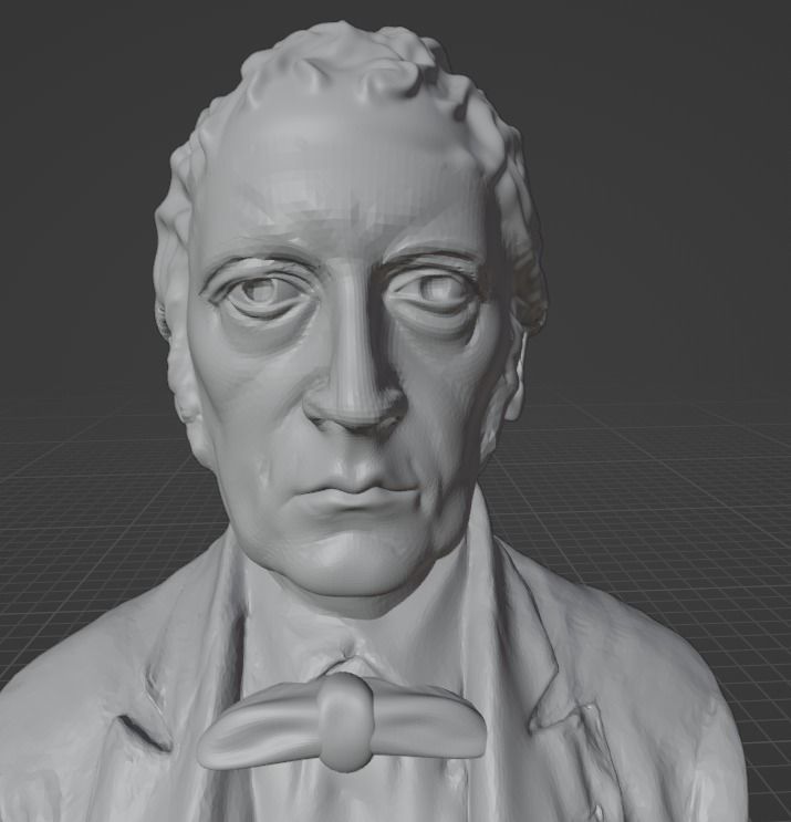 Hegel bust 3D print model_9
