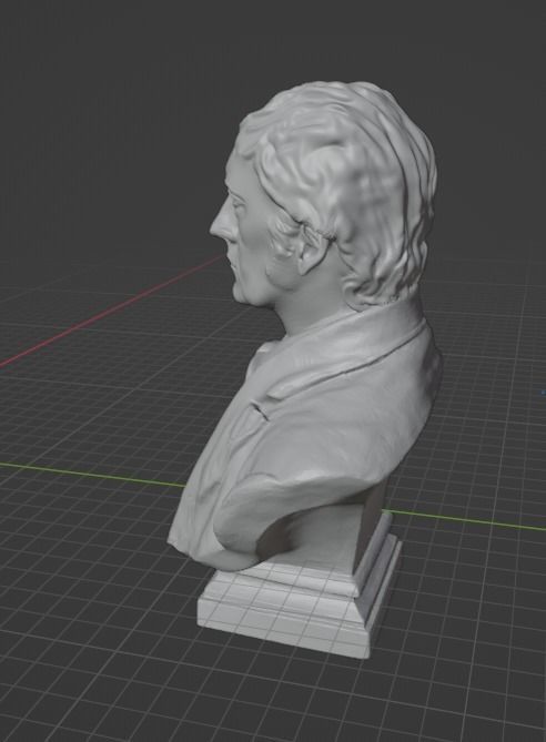 Hegel bust 3D print model_17