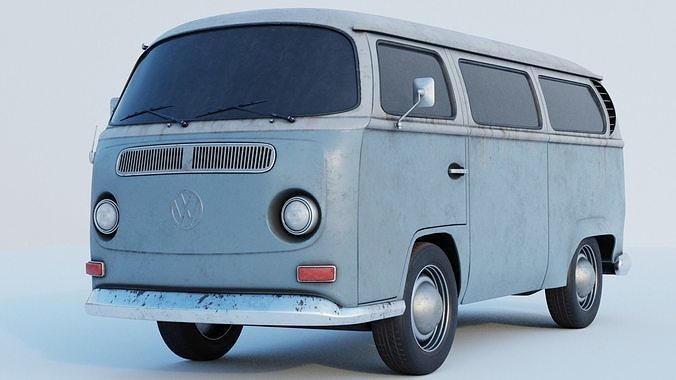 Volkswagen kombi 1973 3D model