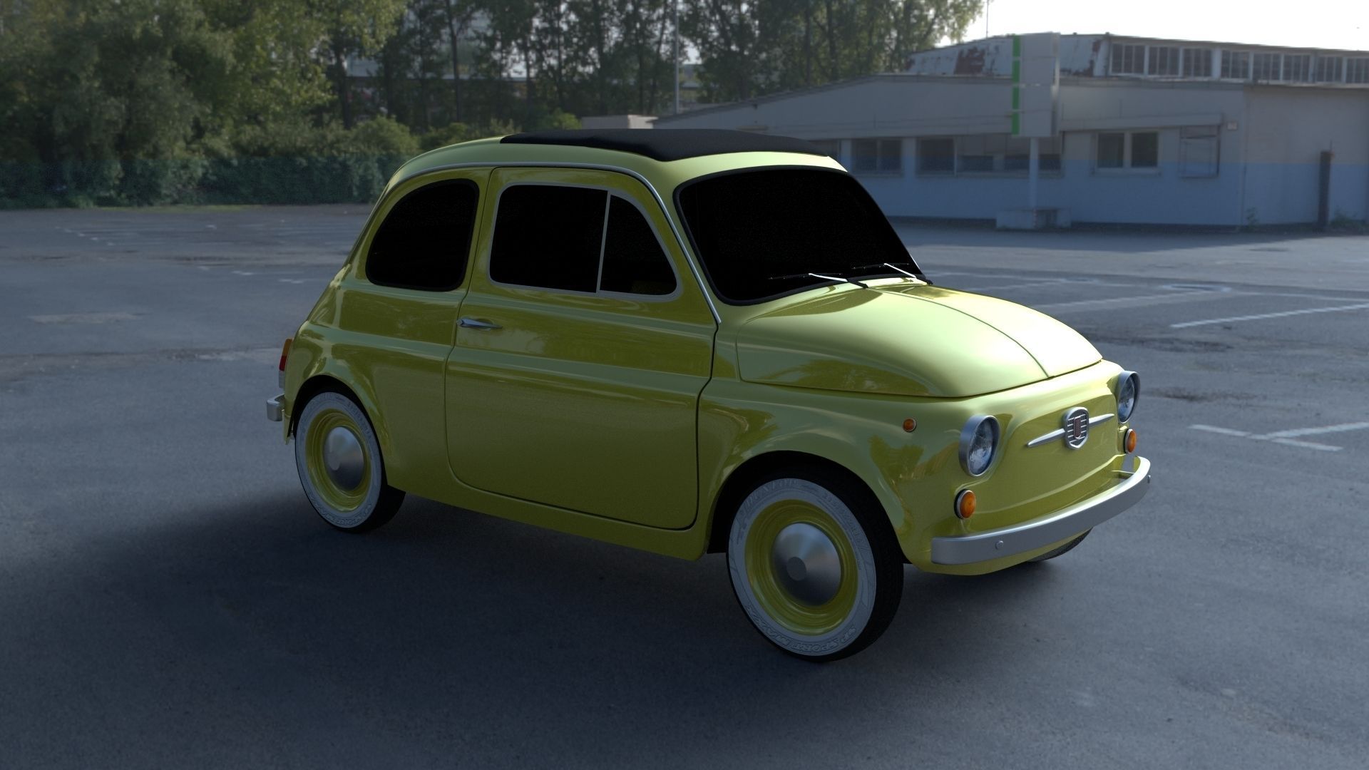 Fiat 500D Nuova 1960 HDRI 3D model_1