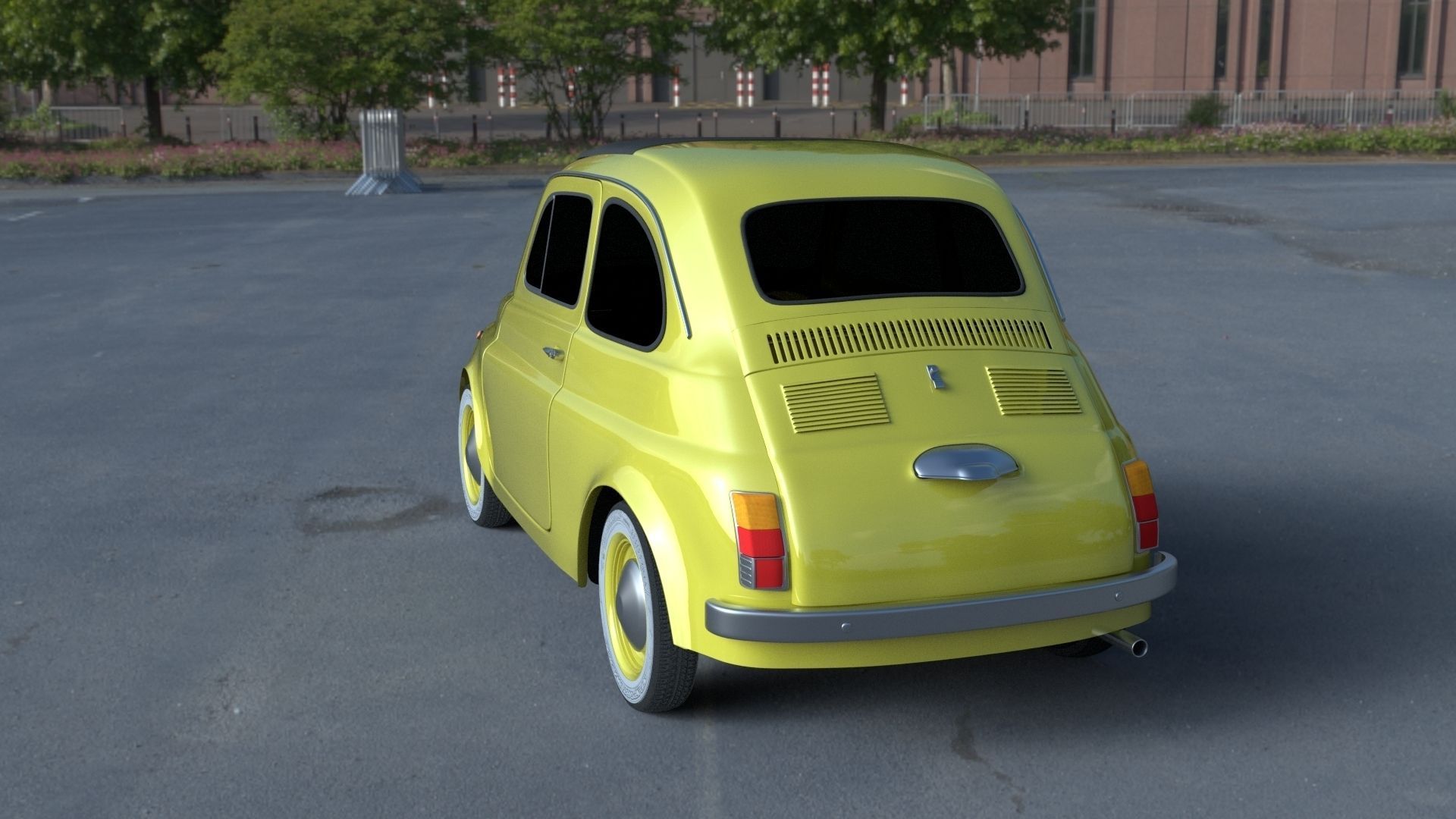 Fiat 500D Nuova 1960 HDRI 3D model_2