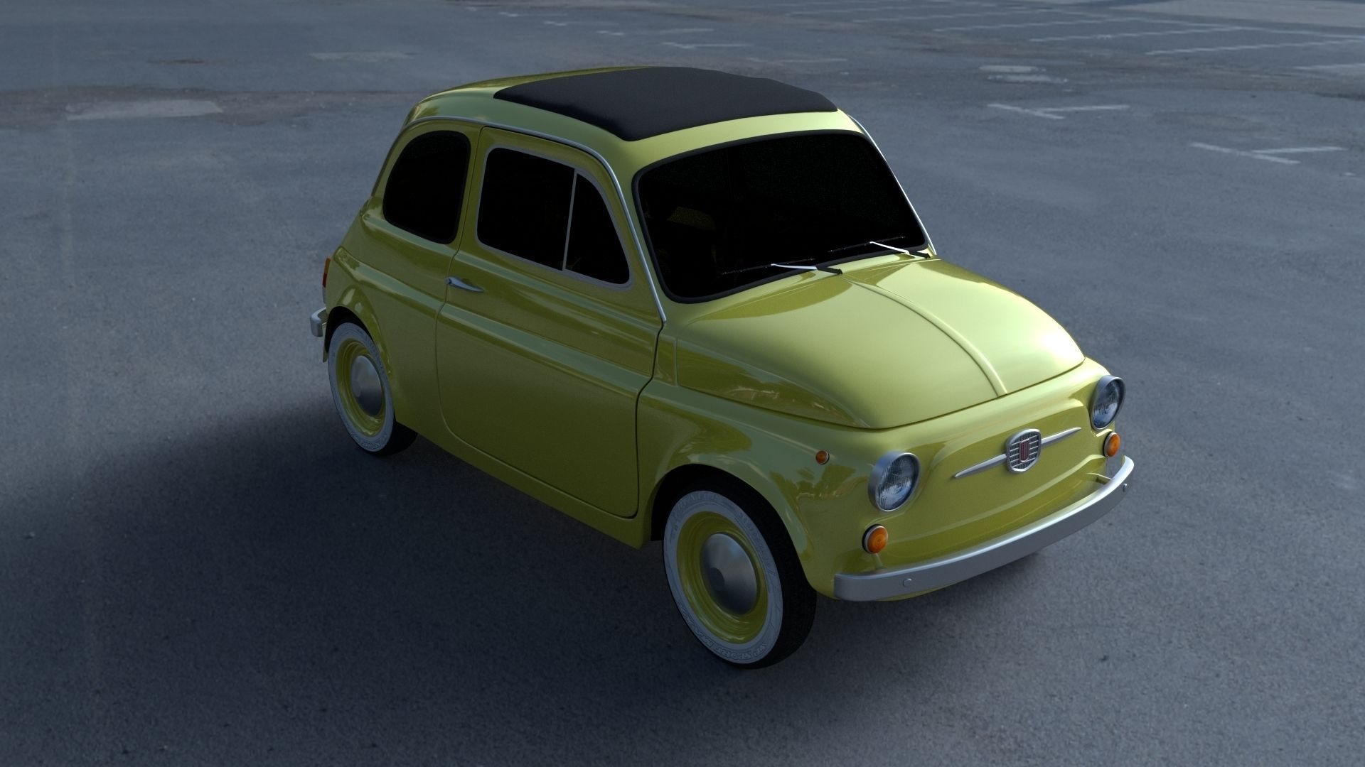 Fiat 500D Nuova 1960 HDRI 3D model_27