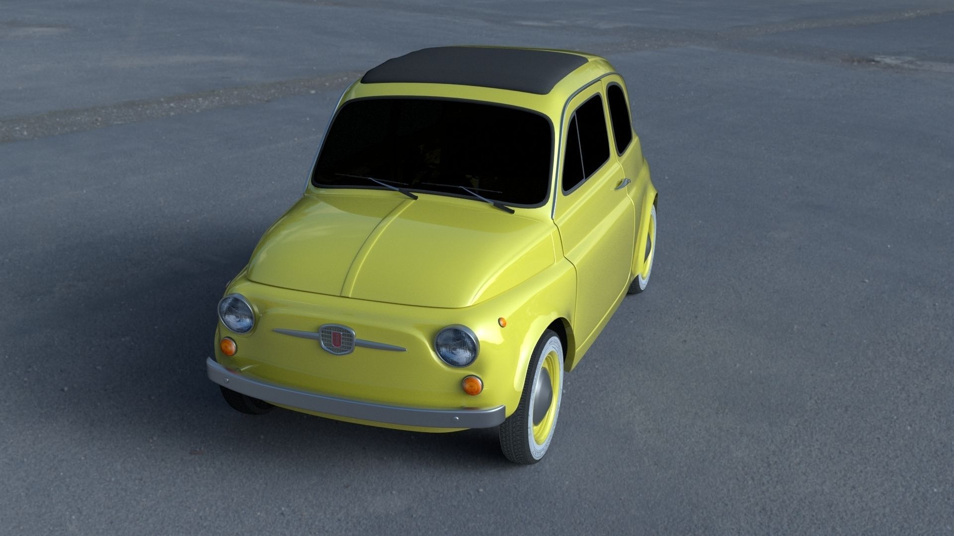 Fiat 500D Nuova 1960 HDRI 3D model_20