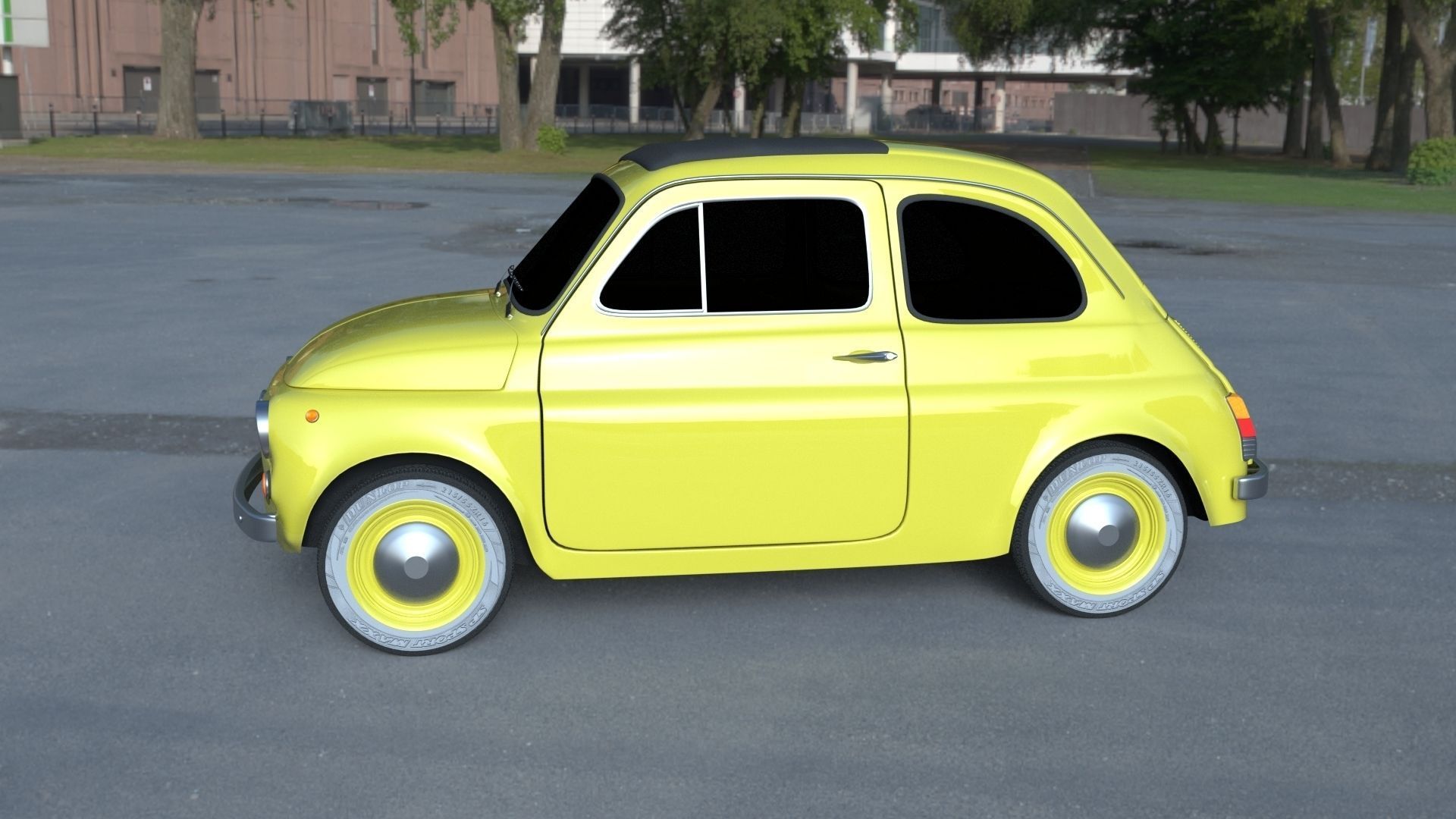 Fiat 500D Nuova 1960 HDRI 3D model_24