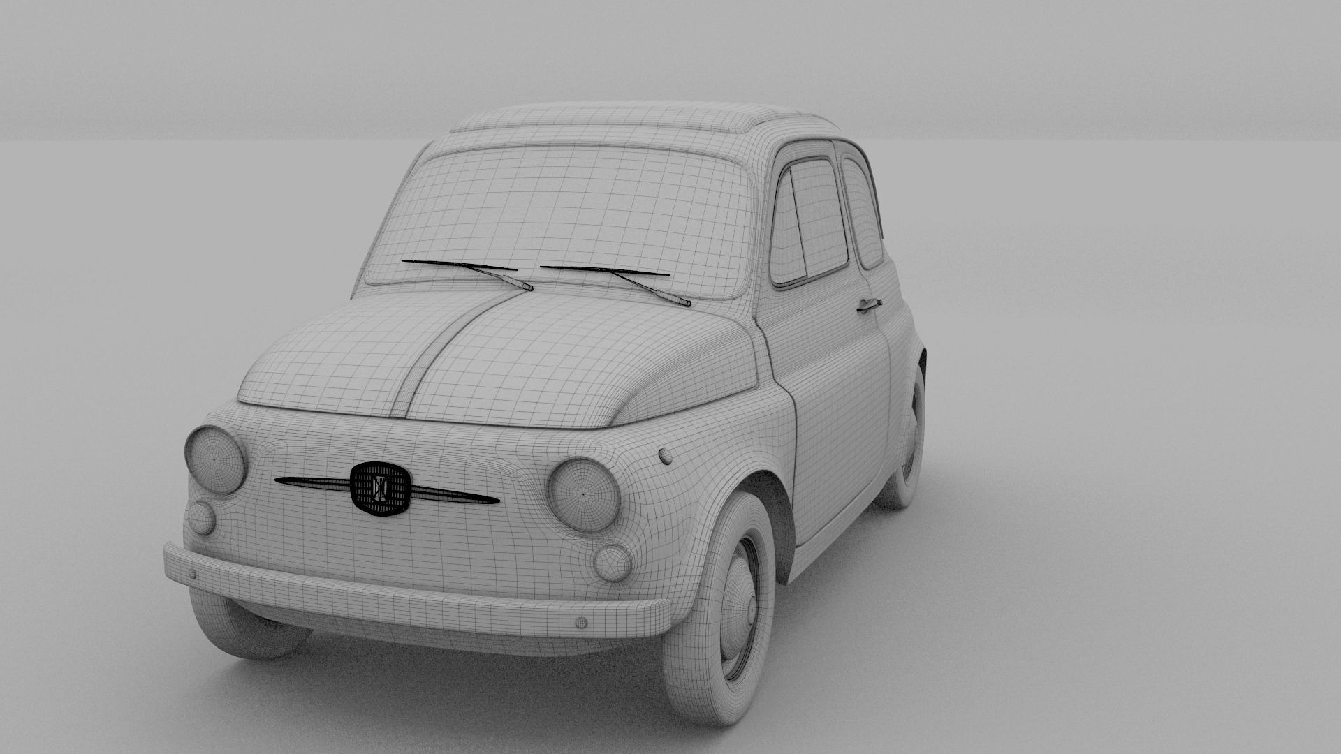 Fiat 500D Nuova 1960 HDRI 3D model_32
