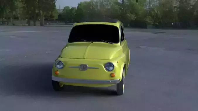 Fiat 500D Nuova 1960 HDRI 3D model