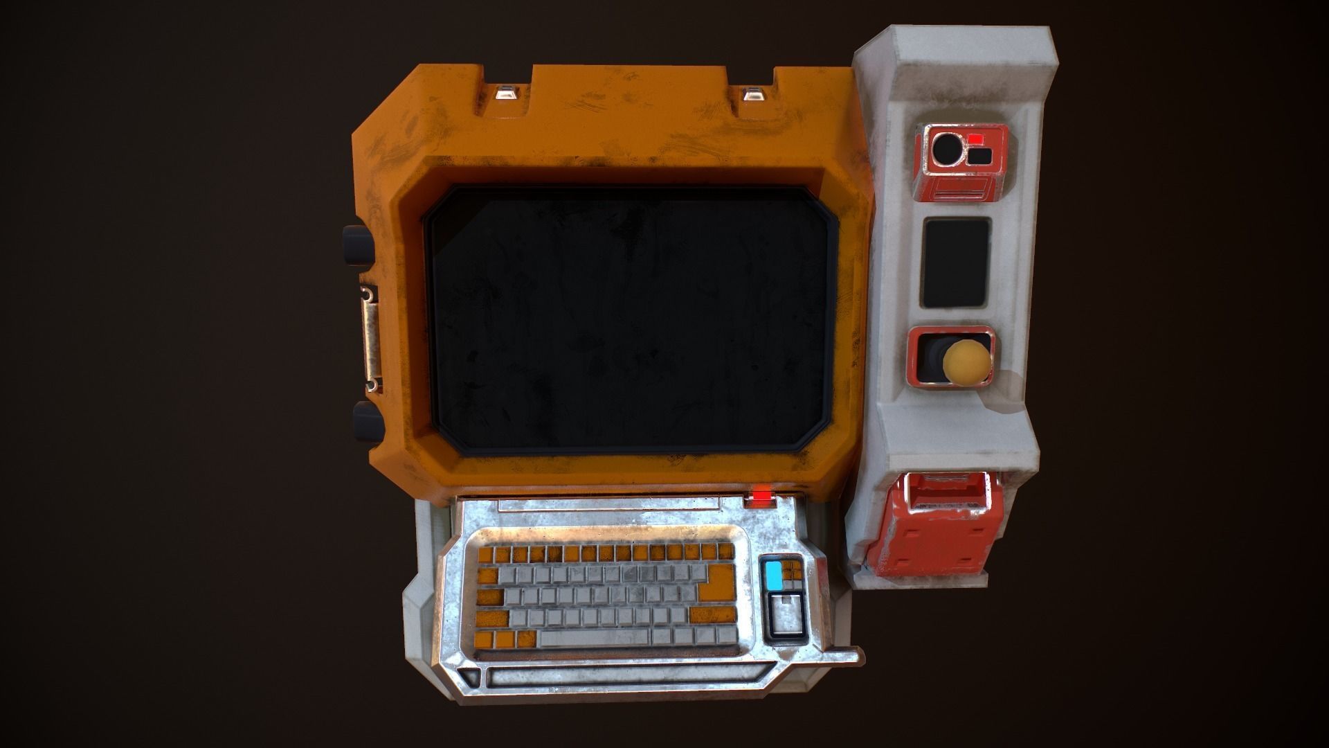 Sci-fi Monitor8 Low-poly 3D model_2