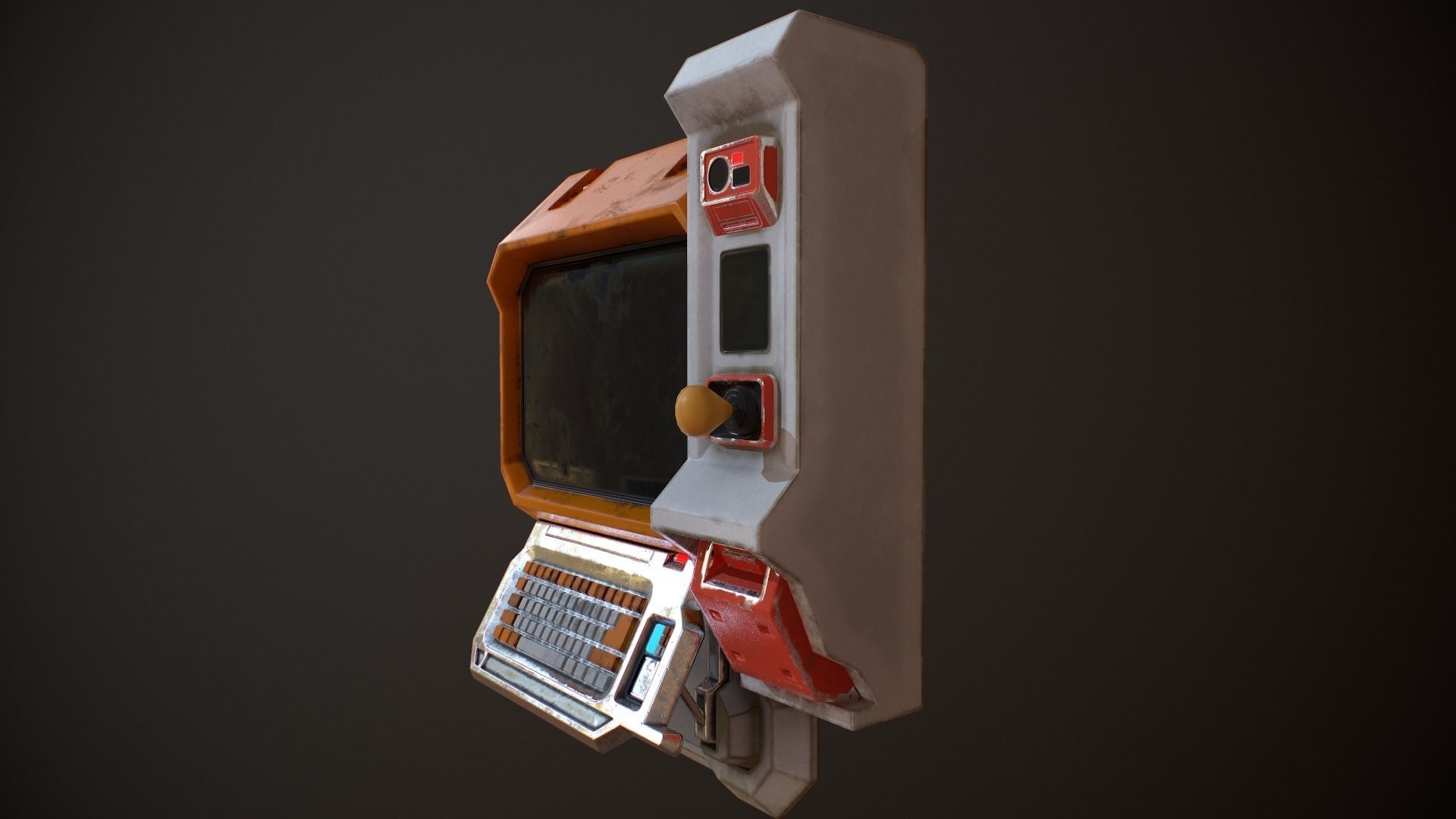 Sci-fi Monitor8 Low-poly 3D model_4