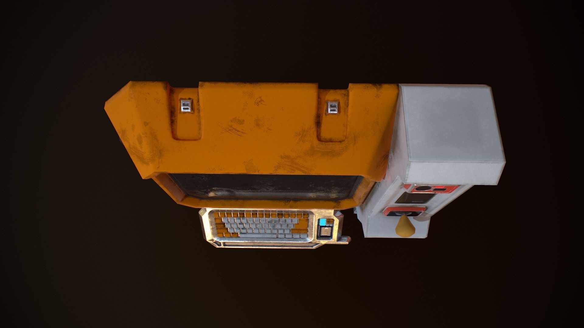 Sci-fi Monitor8 Low-poly 3D model_6