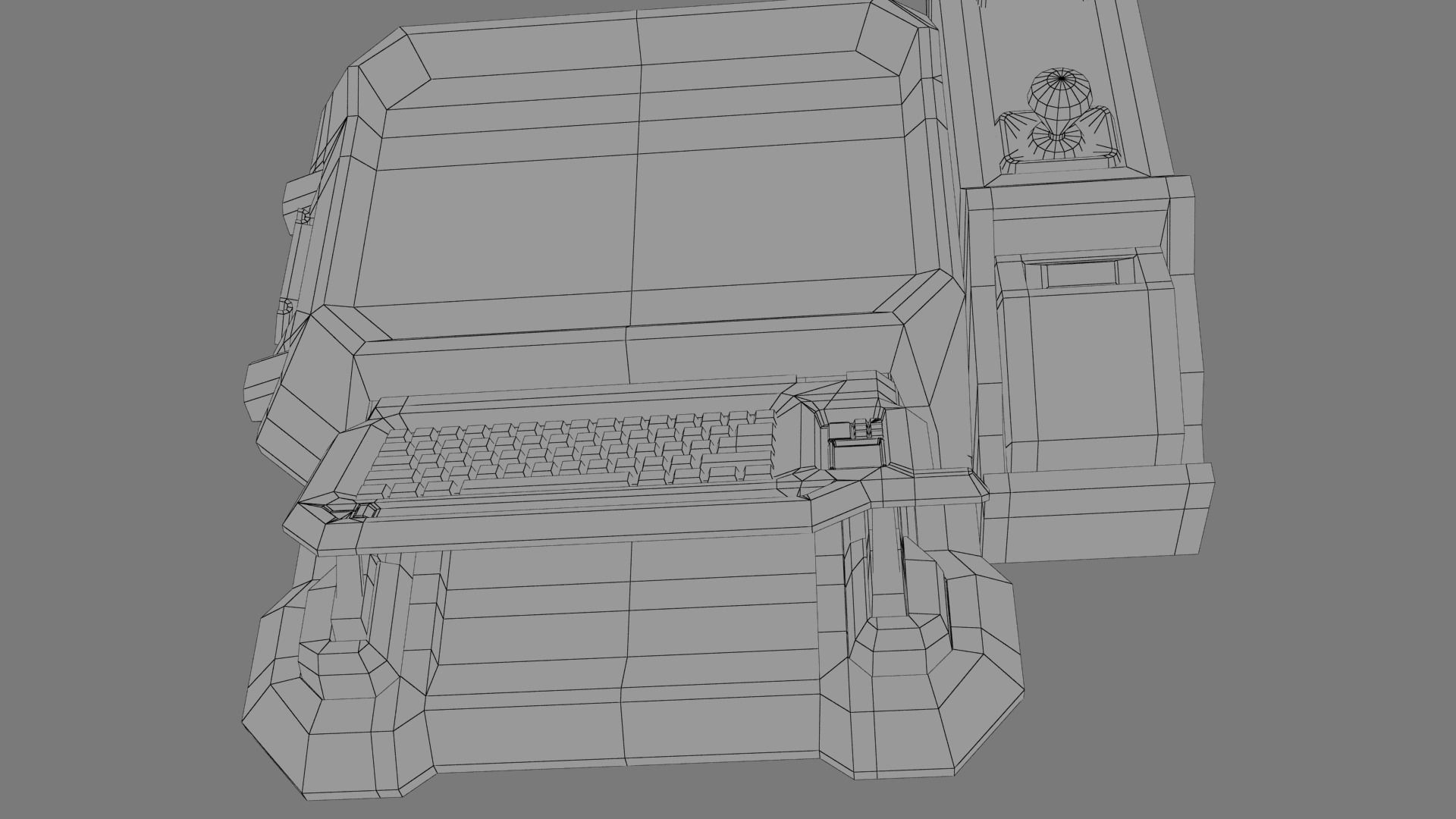 Sci-fi Monitor8 Low-poly 3D model_16