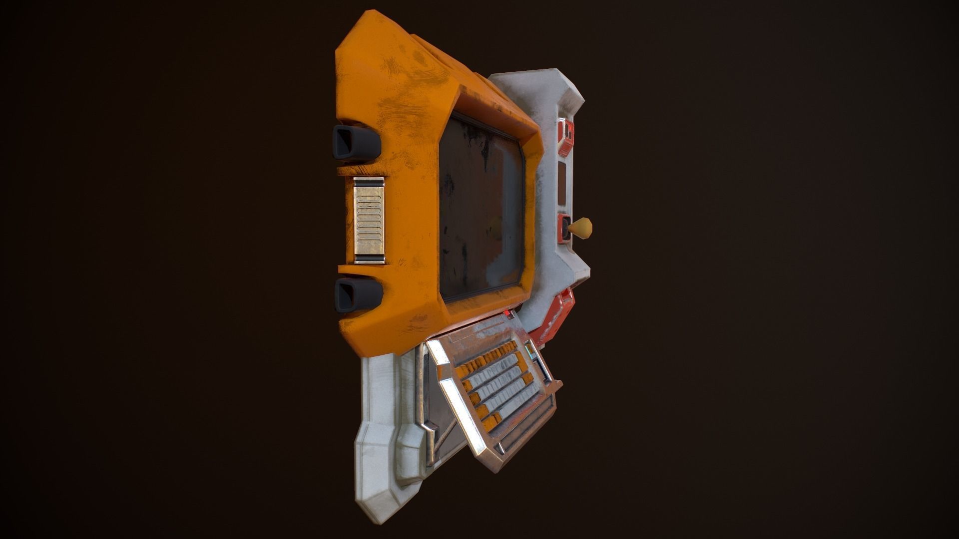 Sci-fi Monitor8 Low-poly 3D model_5