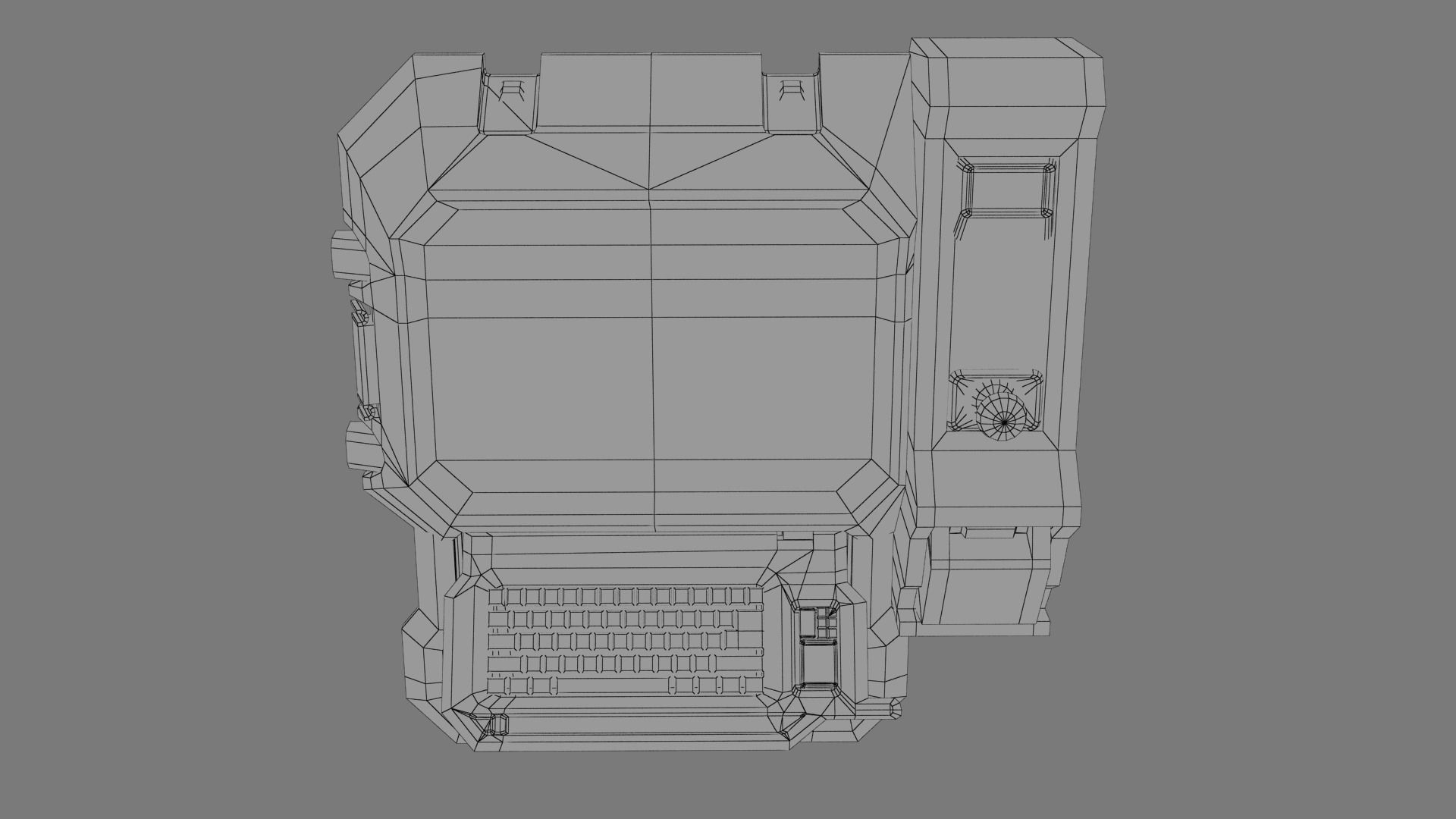Sci-fi Monitor8 Low-poly 3D model_12