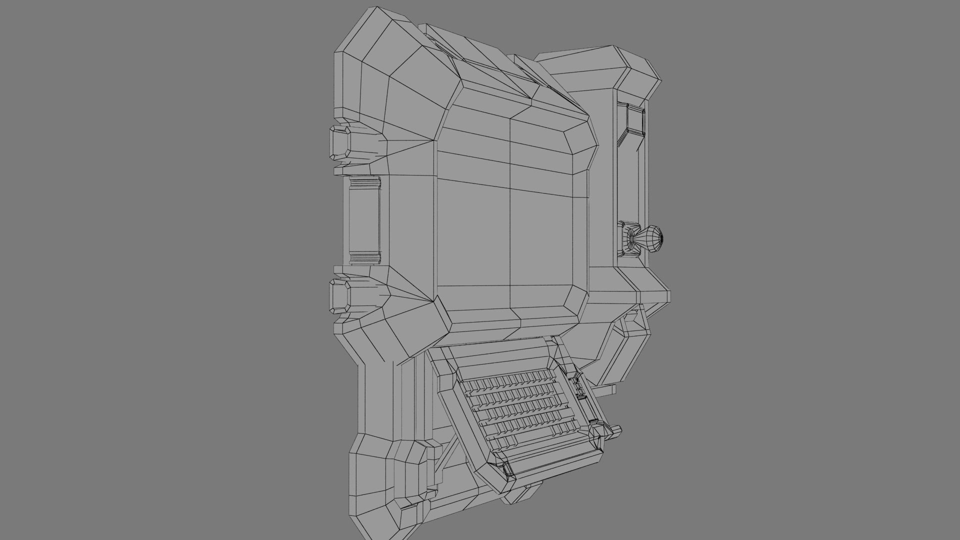Sci-fi Monitor8 Low-poly 3D model_17