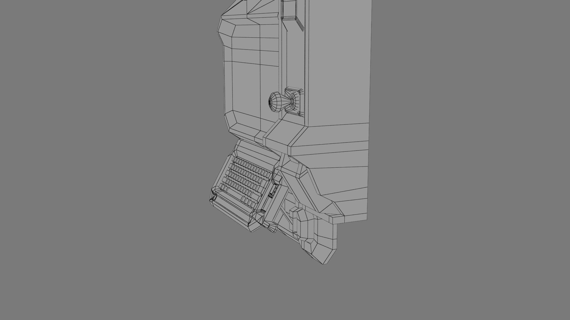 Sci-fi Monitor8 Low-poly 3D model_19