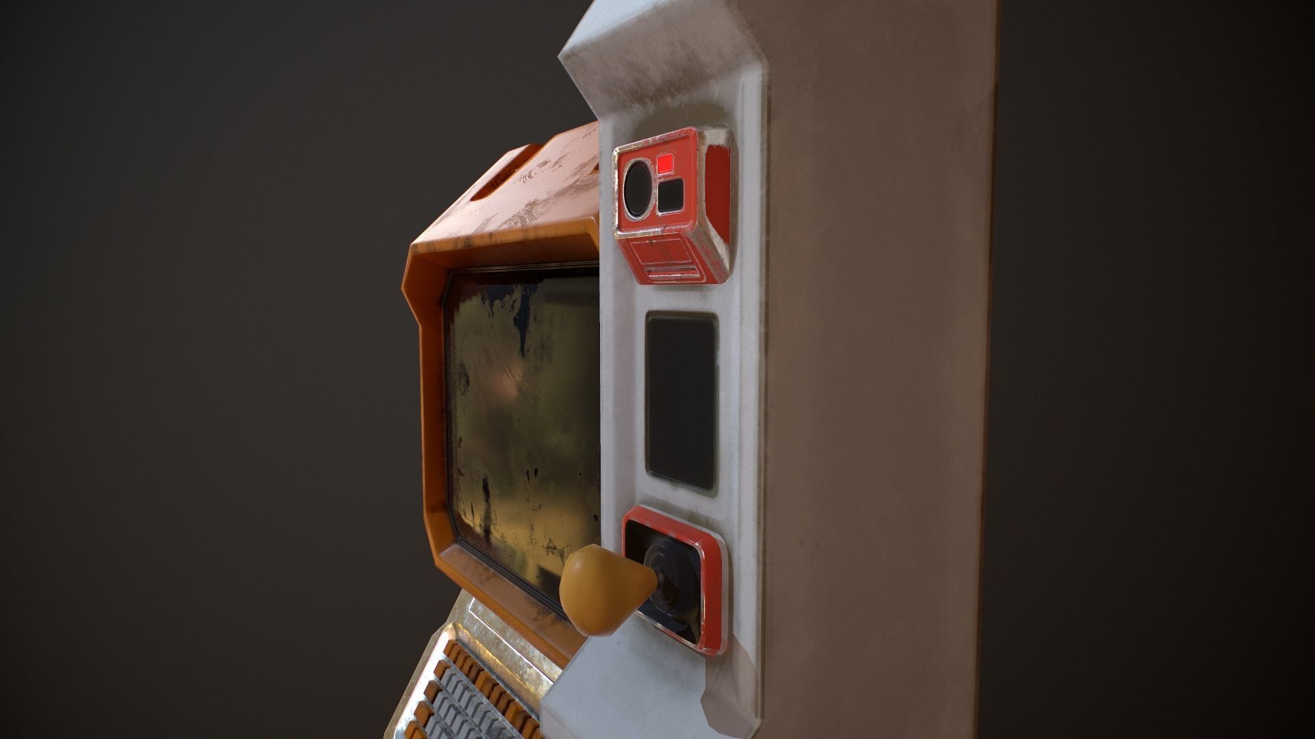 Sci-fi Monitor8 Low-poly 3D model_9