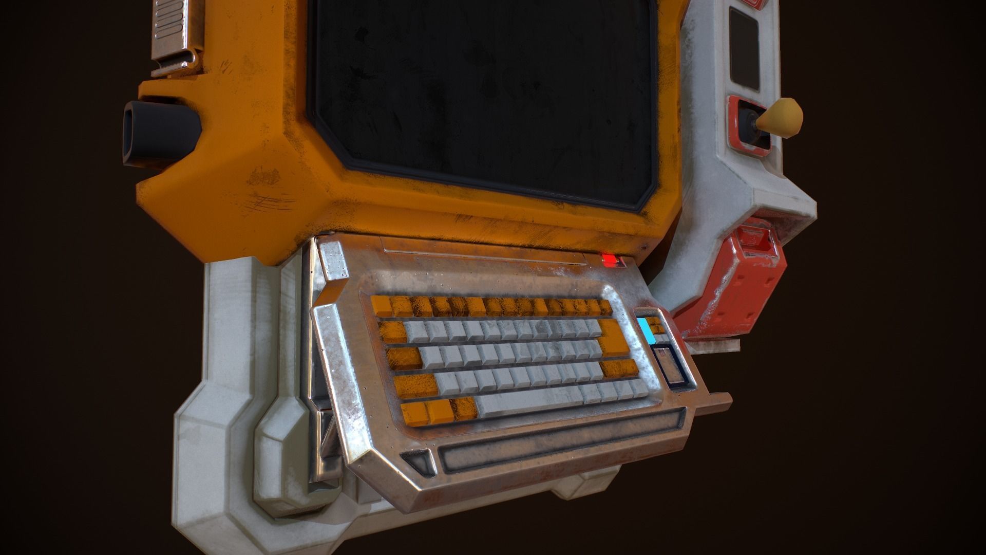 Sci-fi Monitor8 Low-poly 3D model_8